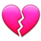 Broken Heart emoji on Samsung